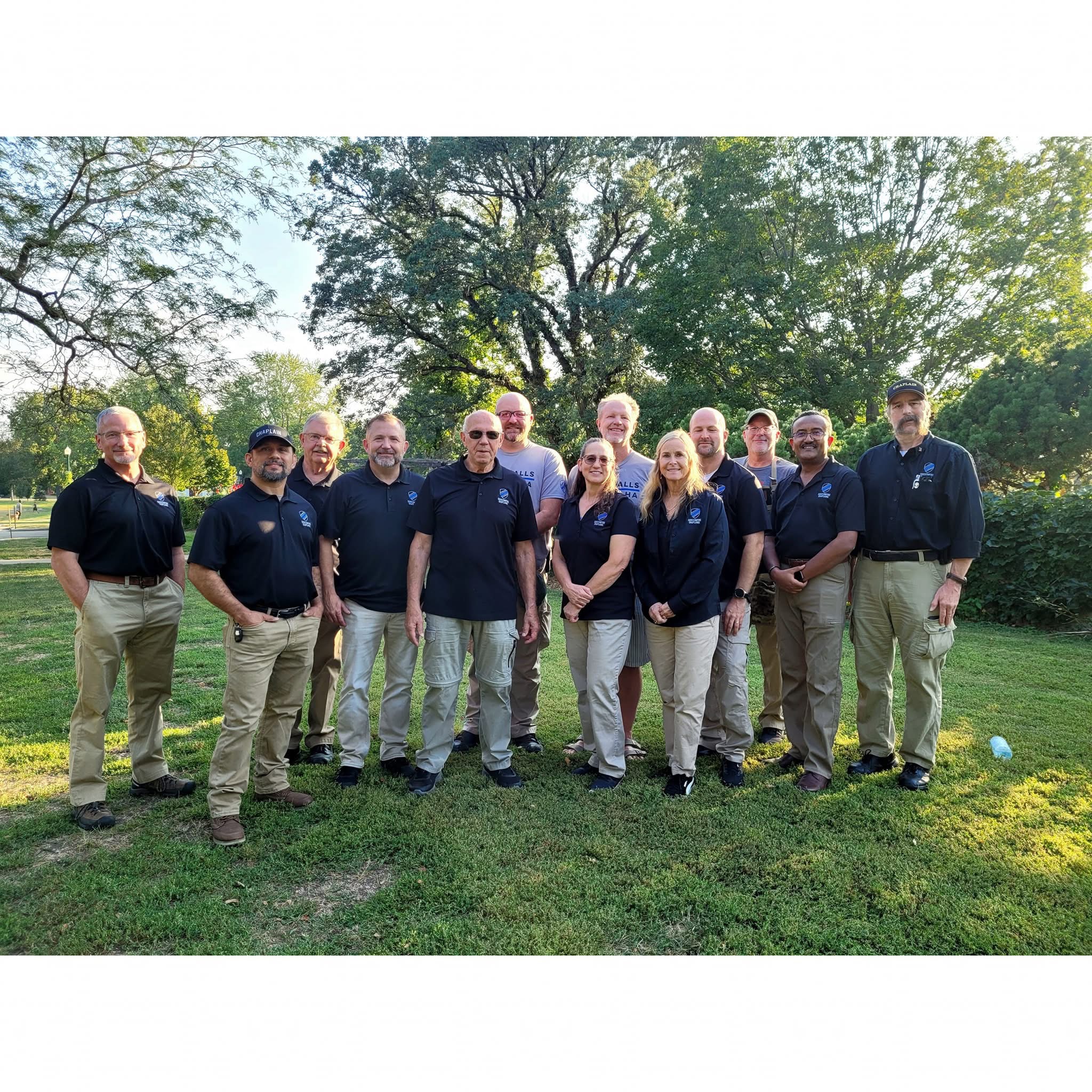 Juan serving as a chaplain